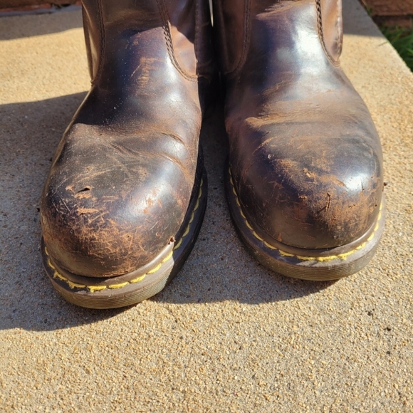 Dr Martens Air Wair Industrial Steel Toe Boots DMs  ASTM F2413-05 Men Size 12M - Picture 6 of 16